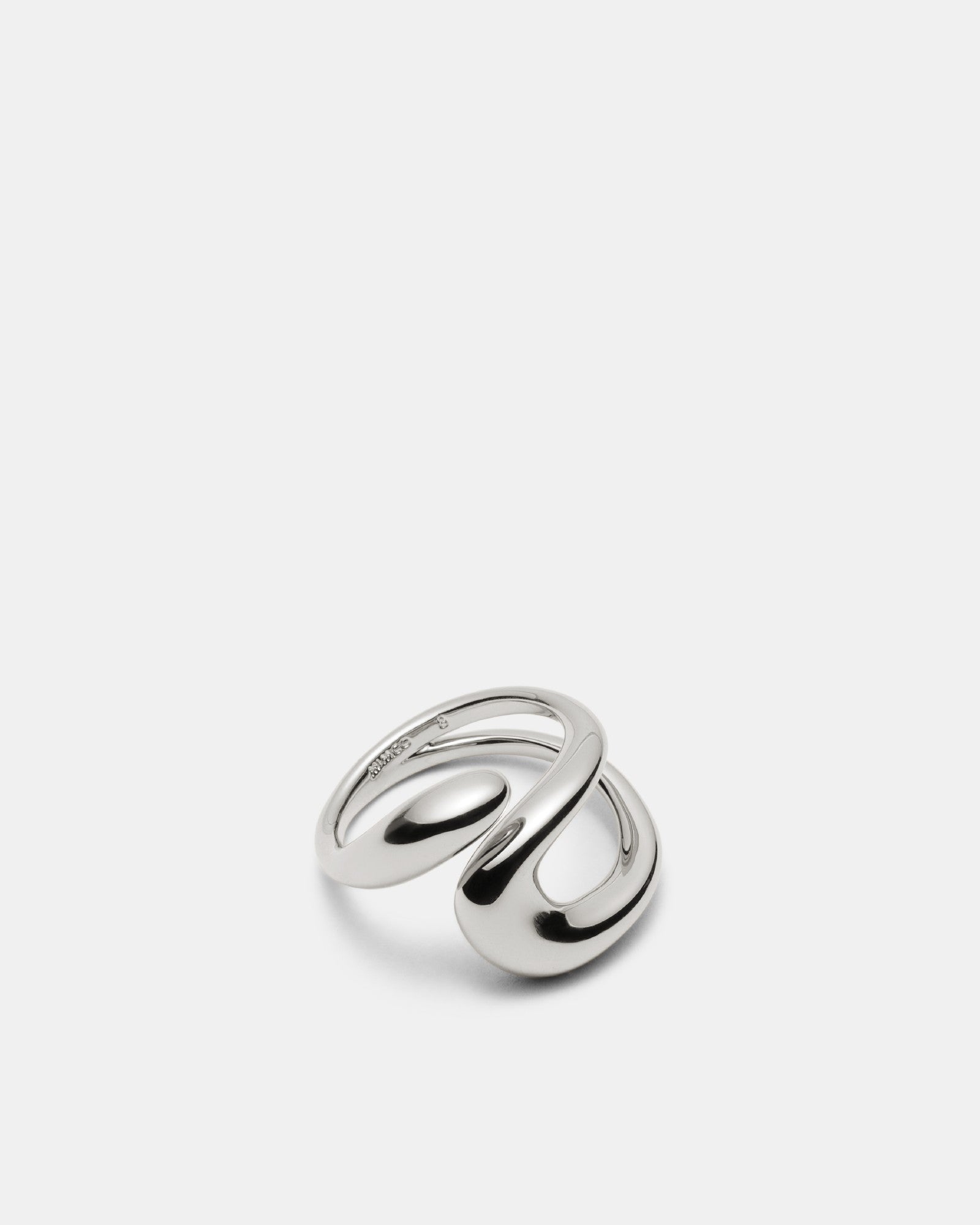 The Podium Twist Ring - Silver