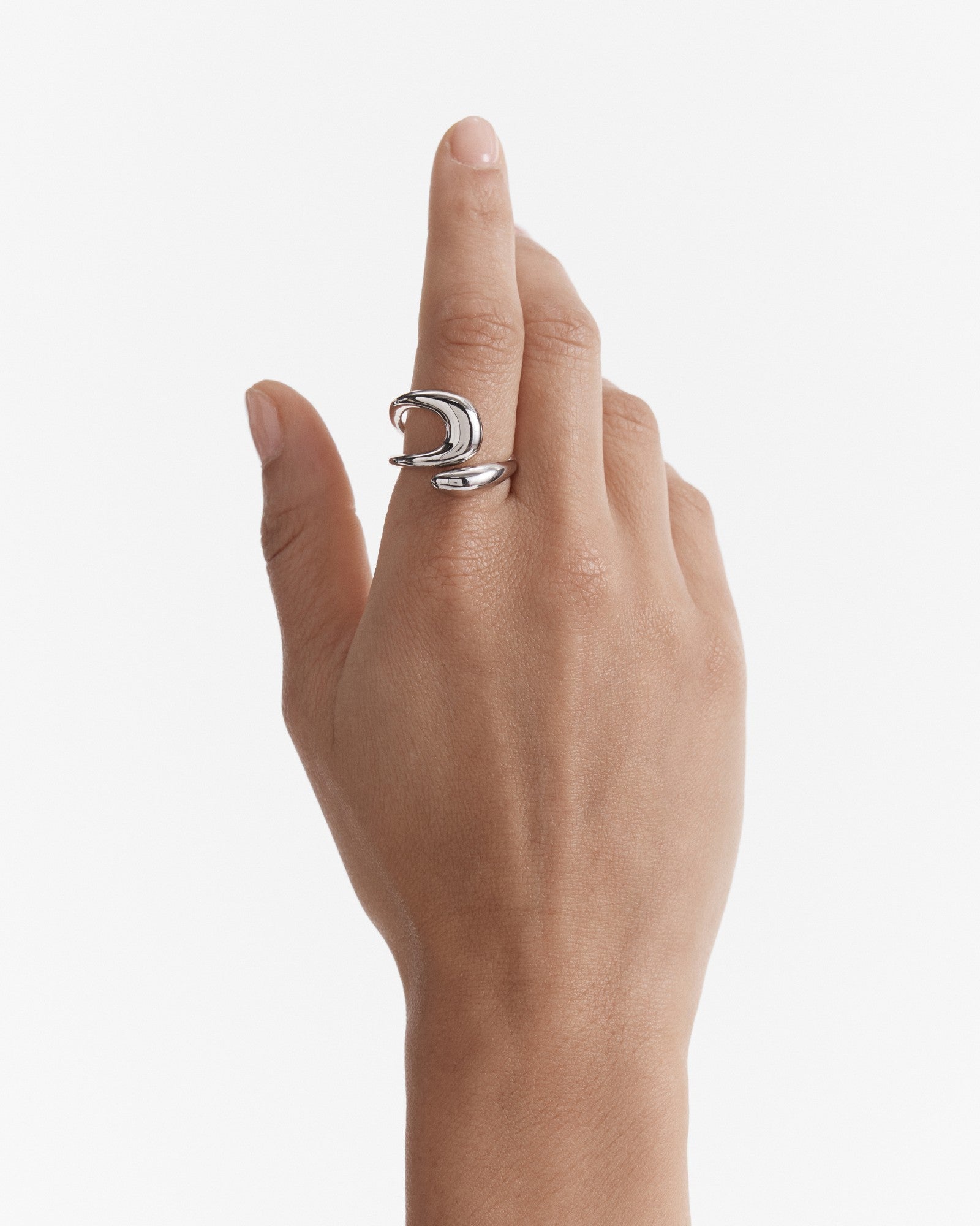 The Podium Twist Ring - Silver