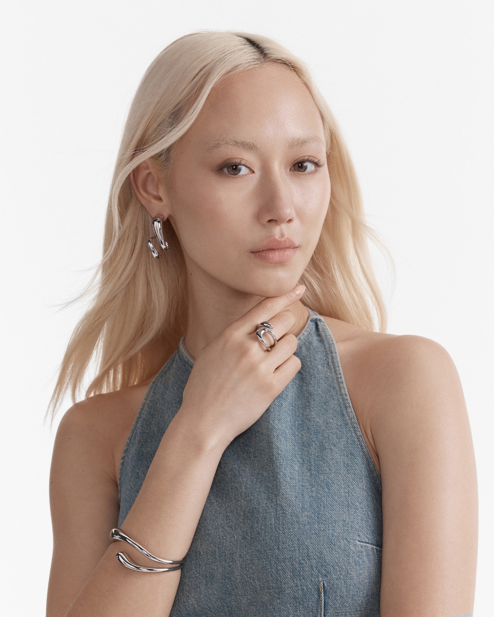 The Podium Twist Ring - Silver