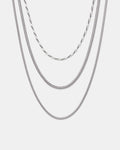 Serenno Trio Necklace - Silver