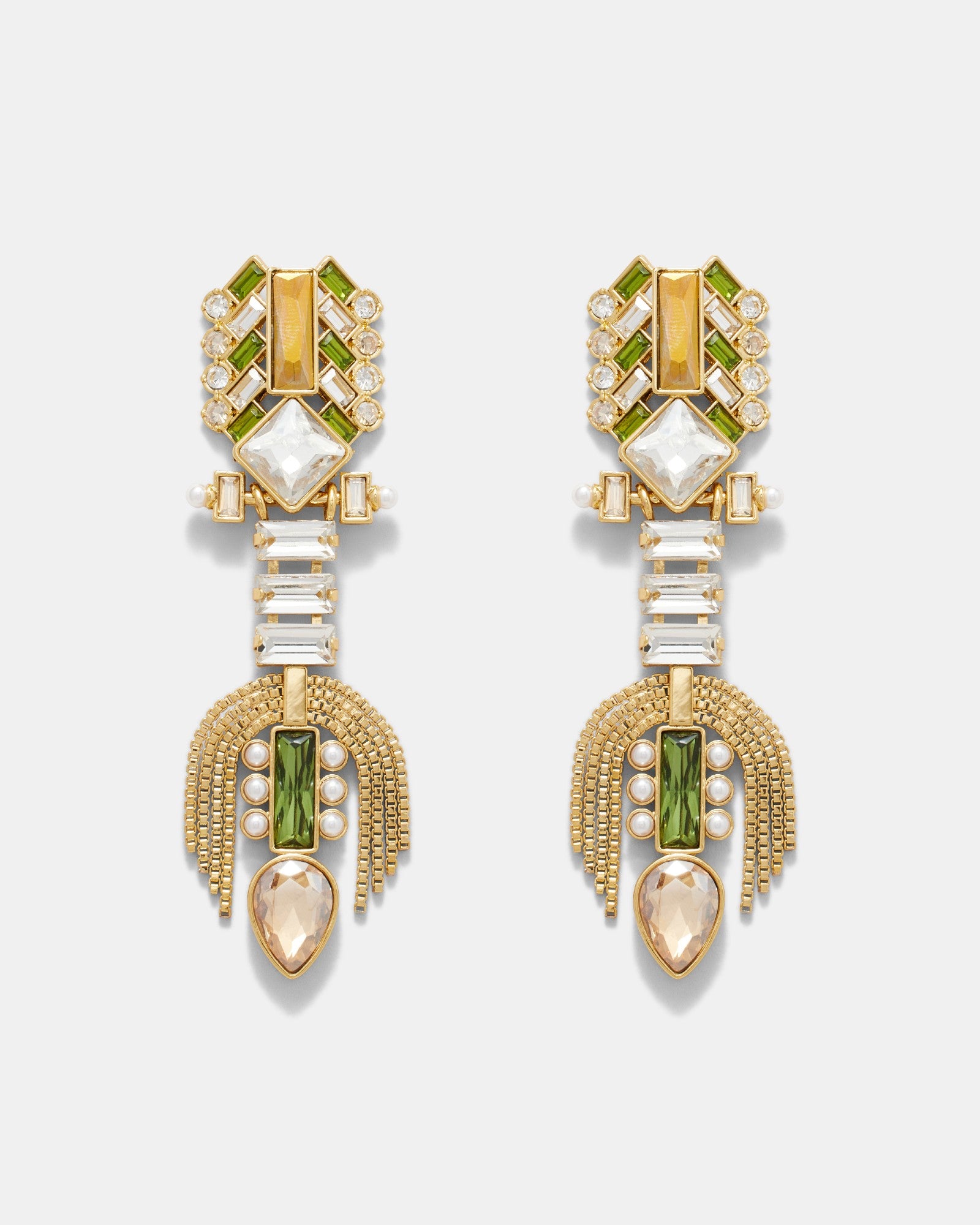 Pull Up To The Bumper Statement Earrings - Lime Sorbet