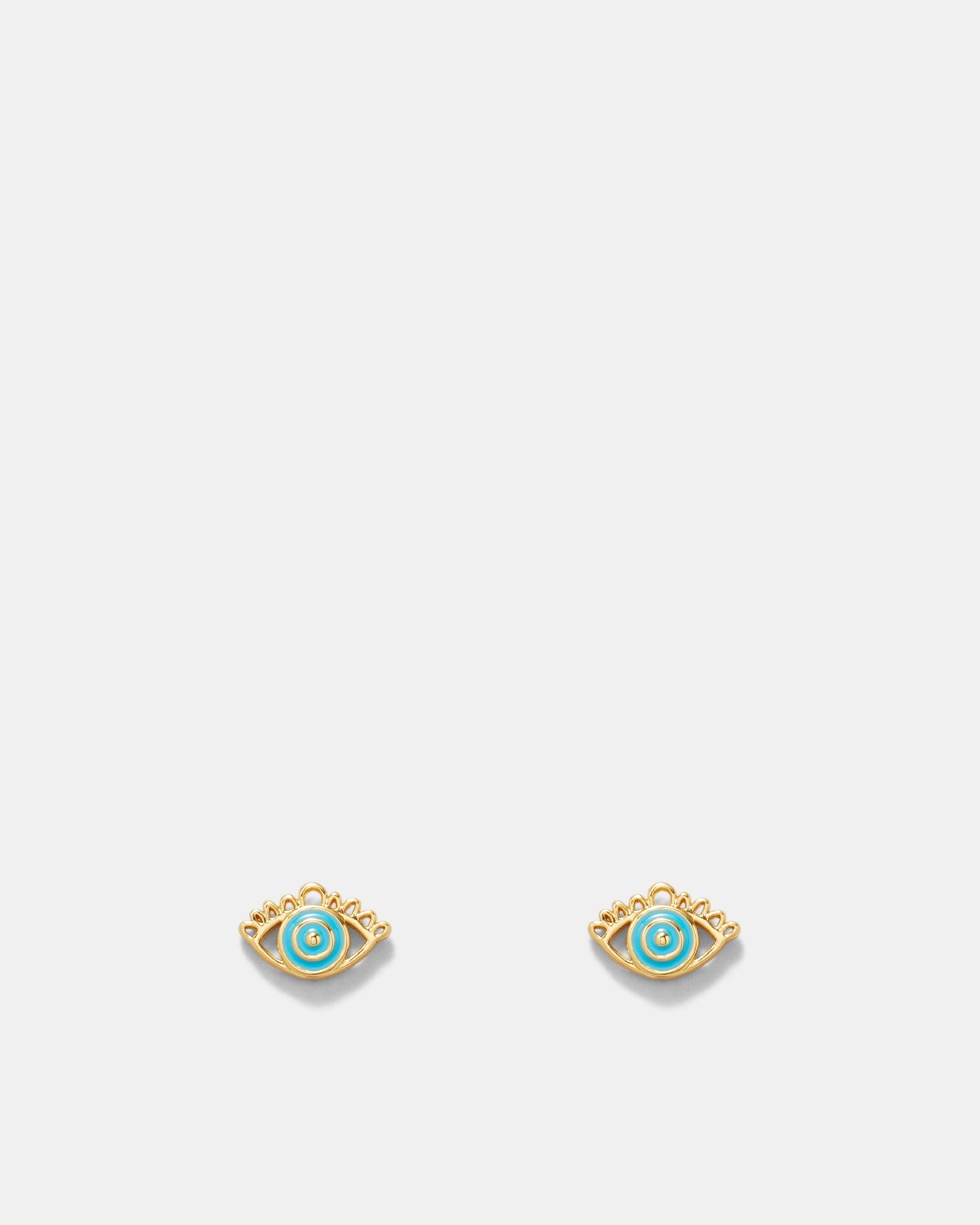 Envious Eye Stud Earrings - Poolside