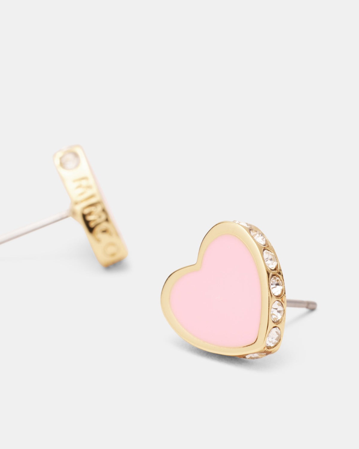 Lover Heart Stud Earrings - Pink Sorbet
