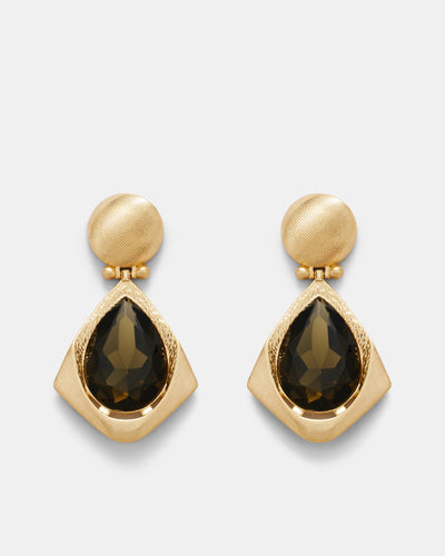 Like A Mirage Drop Earrings - Gold