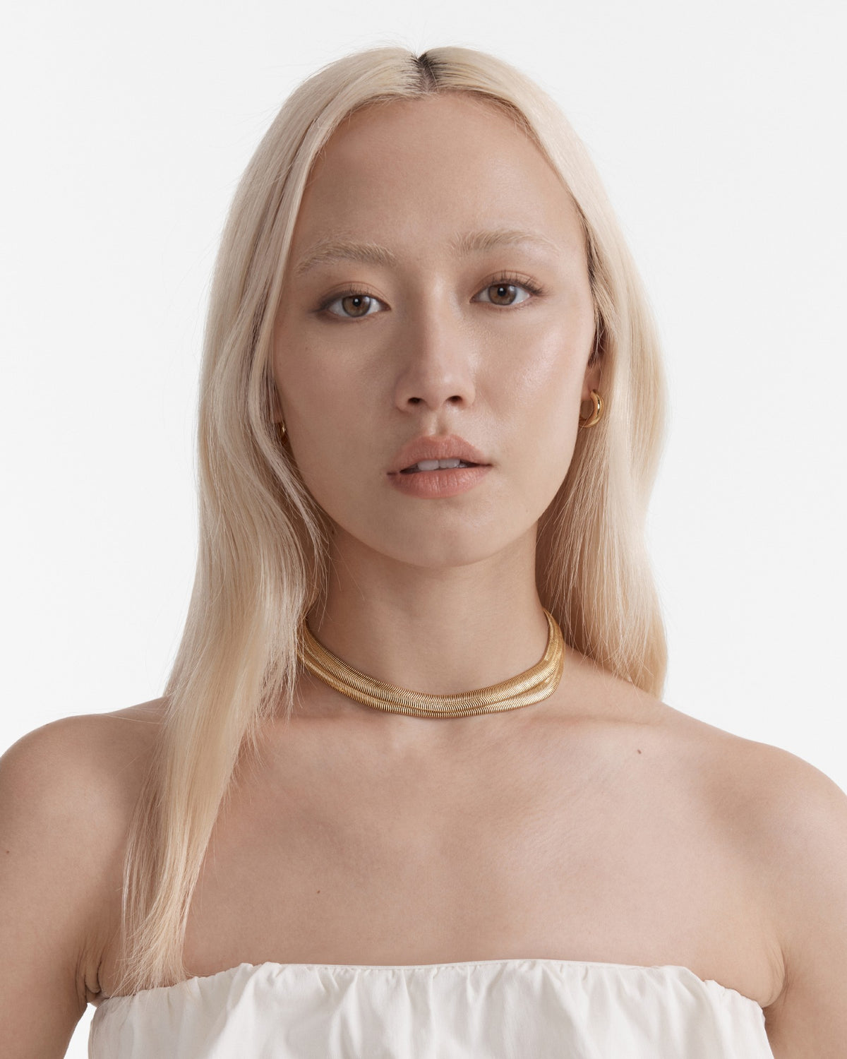 La Vie En Rose Choker Necklace - Gold