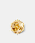 La Vie En Rose Brooch - Gold