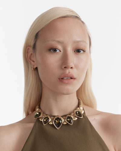 Like A Mirage Statement Necklace - Gold