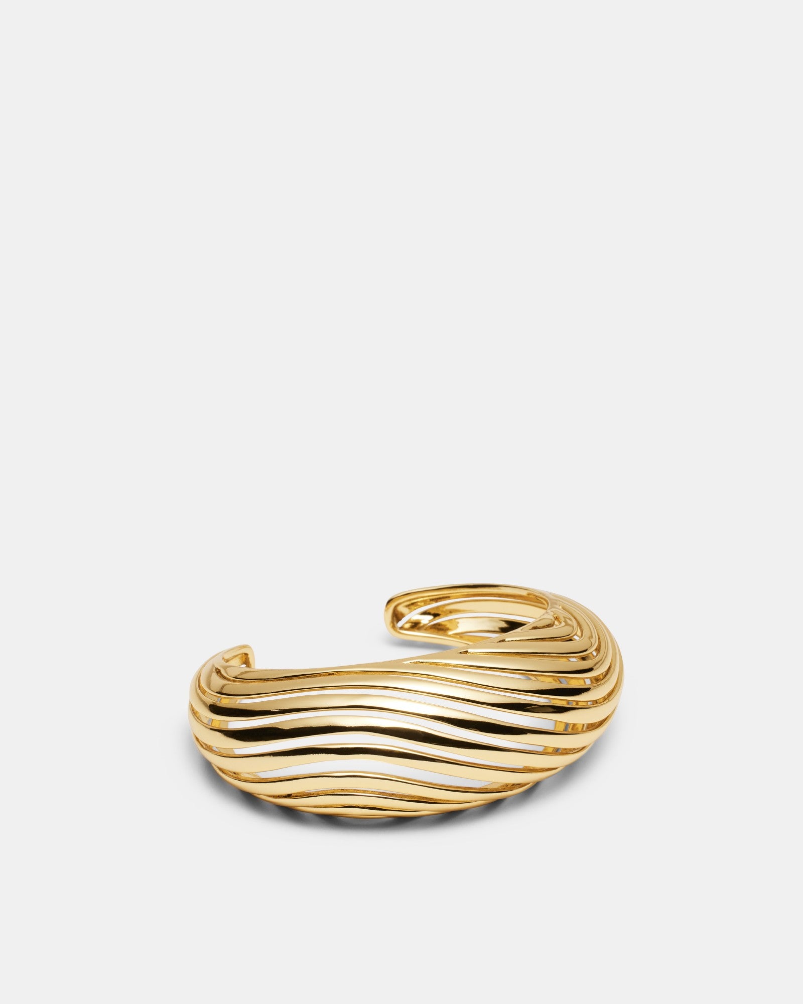 Sound Waves Cuff Bracelet - Gold