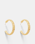 Slay To The Rhythm Large Hoop Earrings - Gold