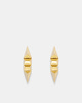 Slay To The Rhythm Pave Drop Earrings - Gold