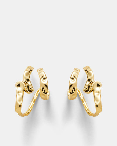 Cadence Hoop Earrings - Gold
