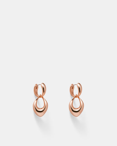 Anthem Drop Earrings - Rose Gold