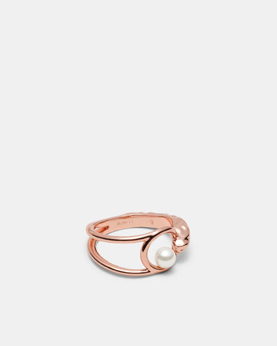 Cadence Pearl Ring - Rose Gold