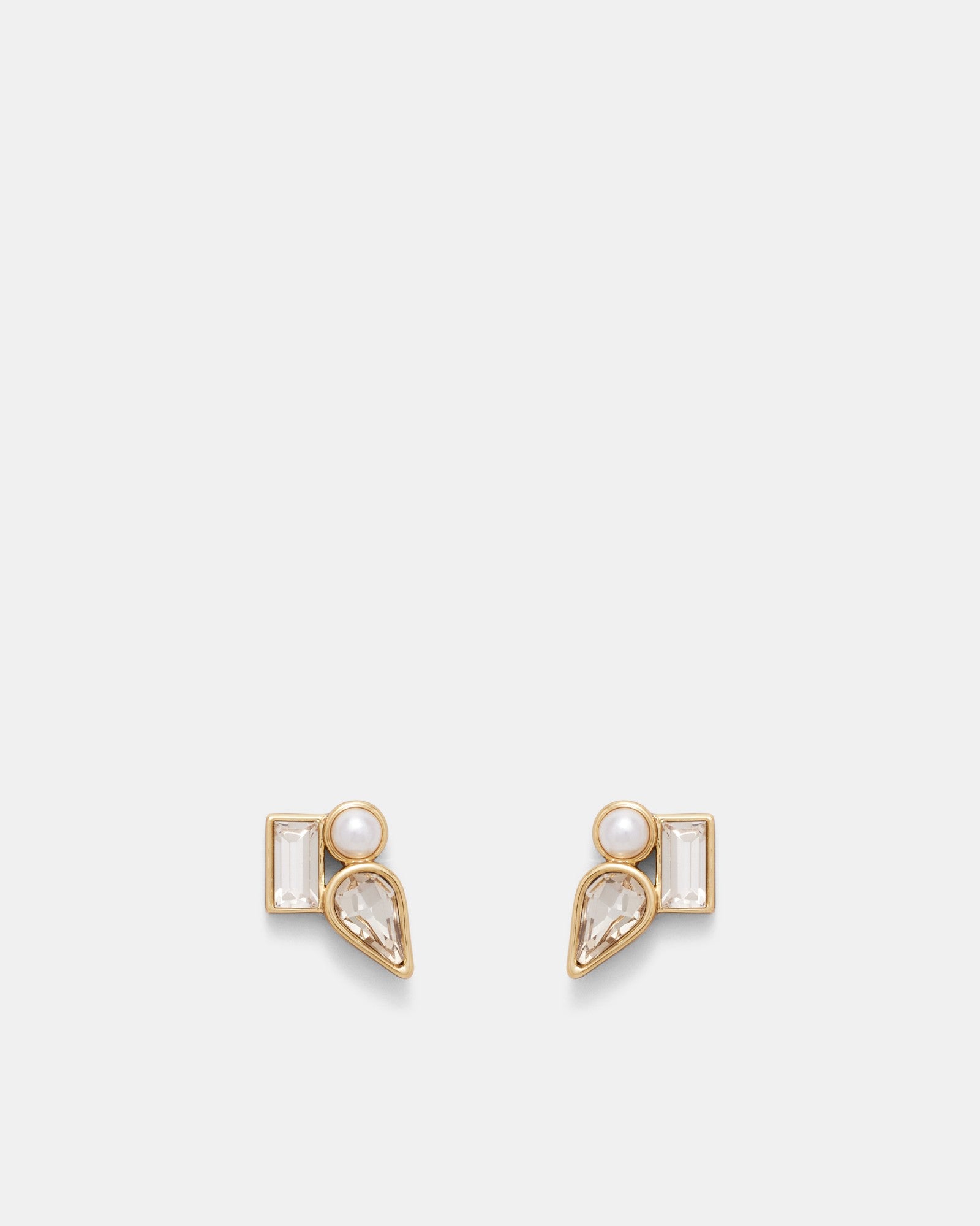 I Feel Love Stud Earrings - Pearl