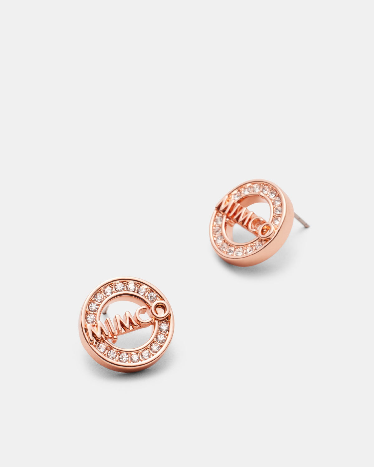 Alliance Stud Earrings - Rose Gold