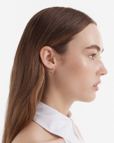 Alliance Hoop Earrings - Rose Gold