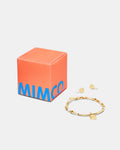 Sensation Pearl Bracelet & Earrings Gift Box - Gold