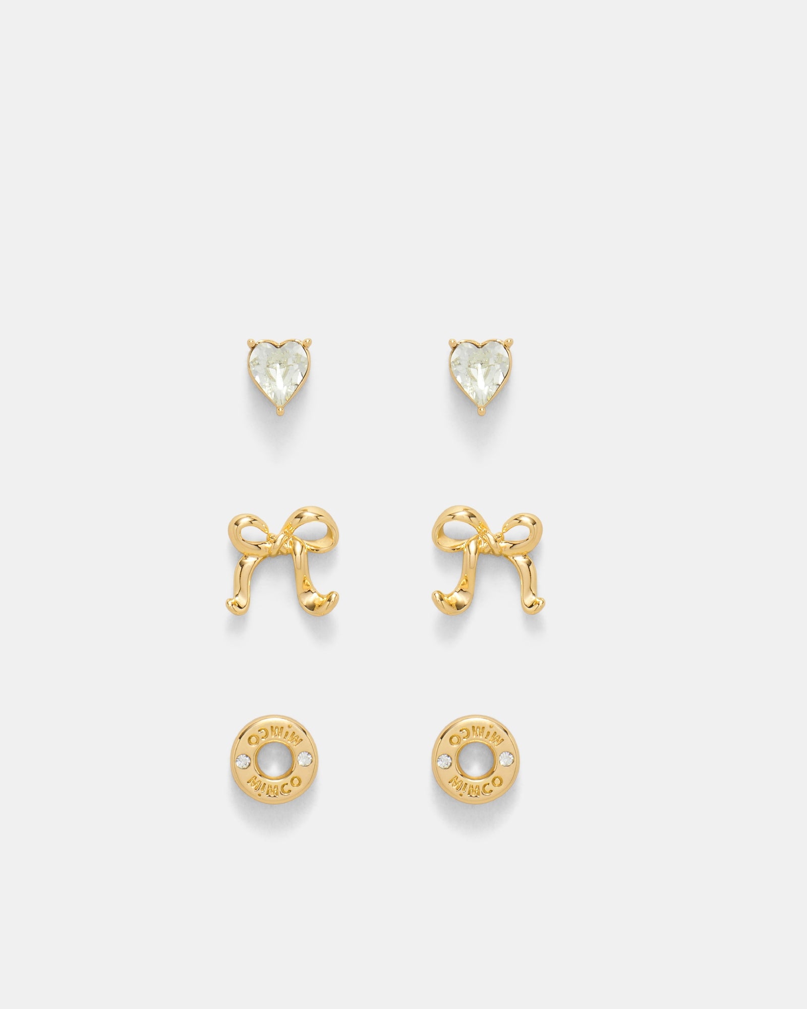 Pirouette Earrings Trio Set - Gold