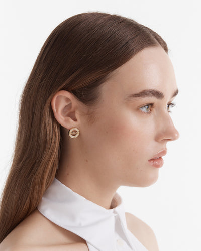 Alliance Stud Earrings - Gold