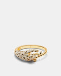 Some Hot Stuff Pave Jaguar Bangle - Gold