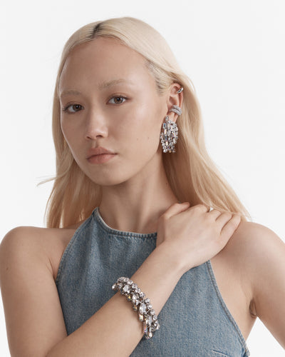 Love To Love You Crystal Bracelet - Silver
