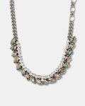 Love To Love You Crystal Necklace - Silver