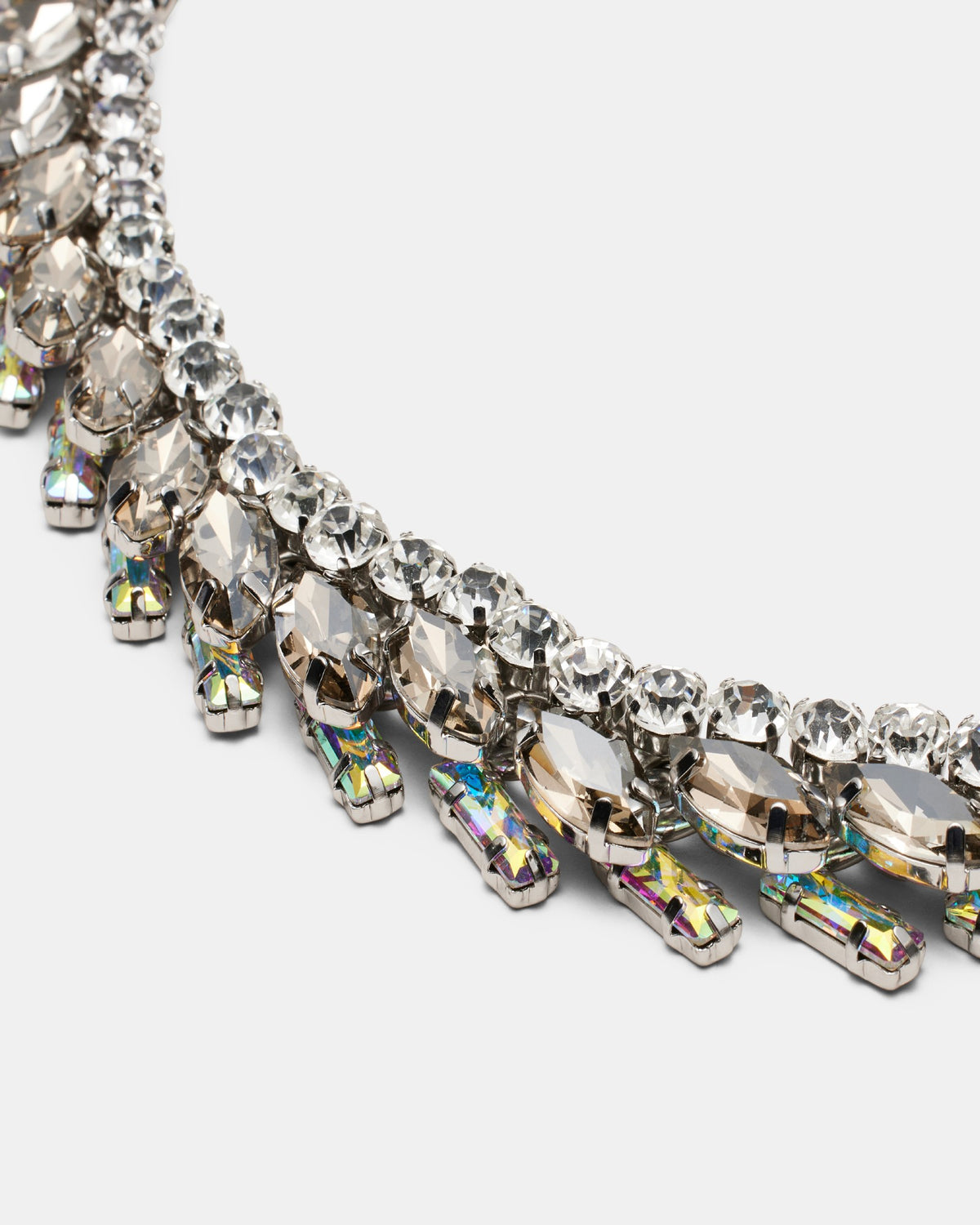 Love To Love You Crystal Necklace - Silver