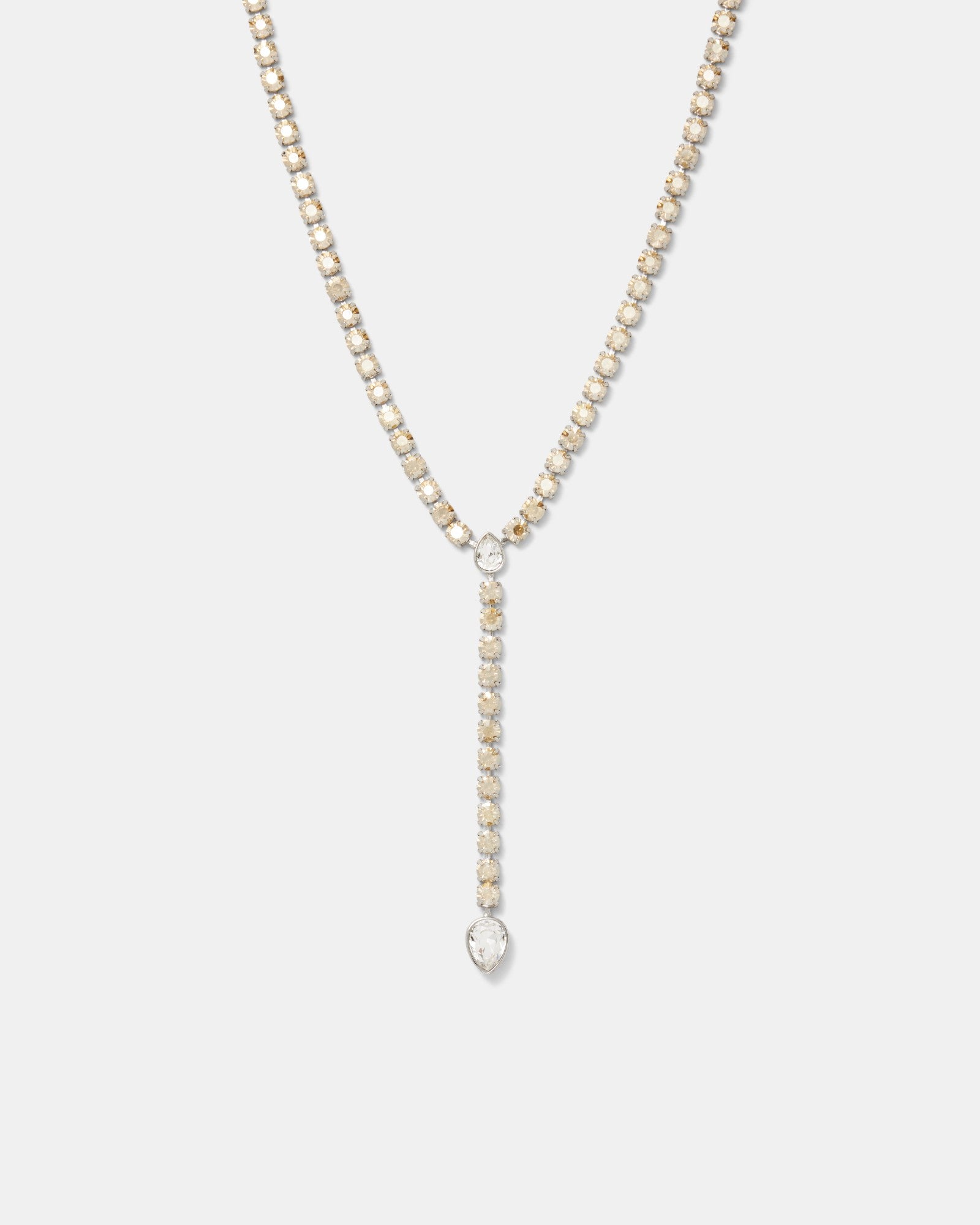 Pull Up To The Bumper Lariat Y Necklace - Gold Silver