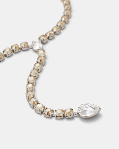 Pull Up To The Bumper Lariat Y Necklace - Gold Silver