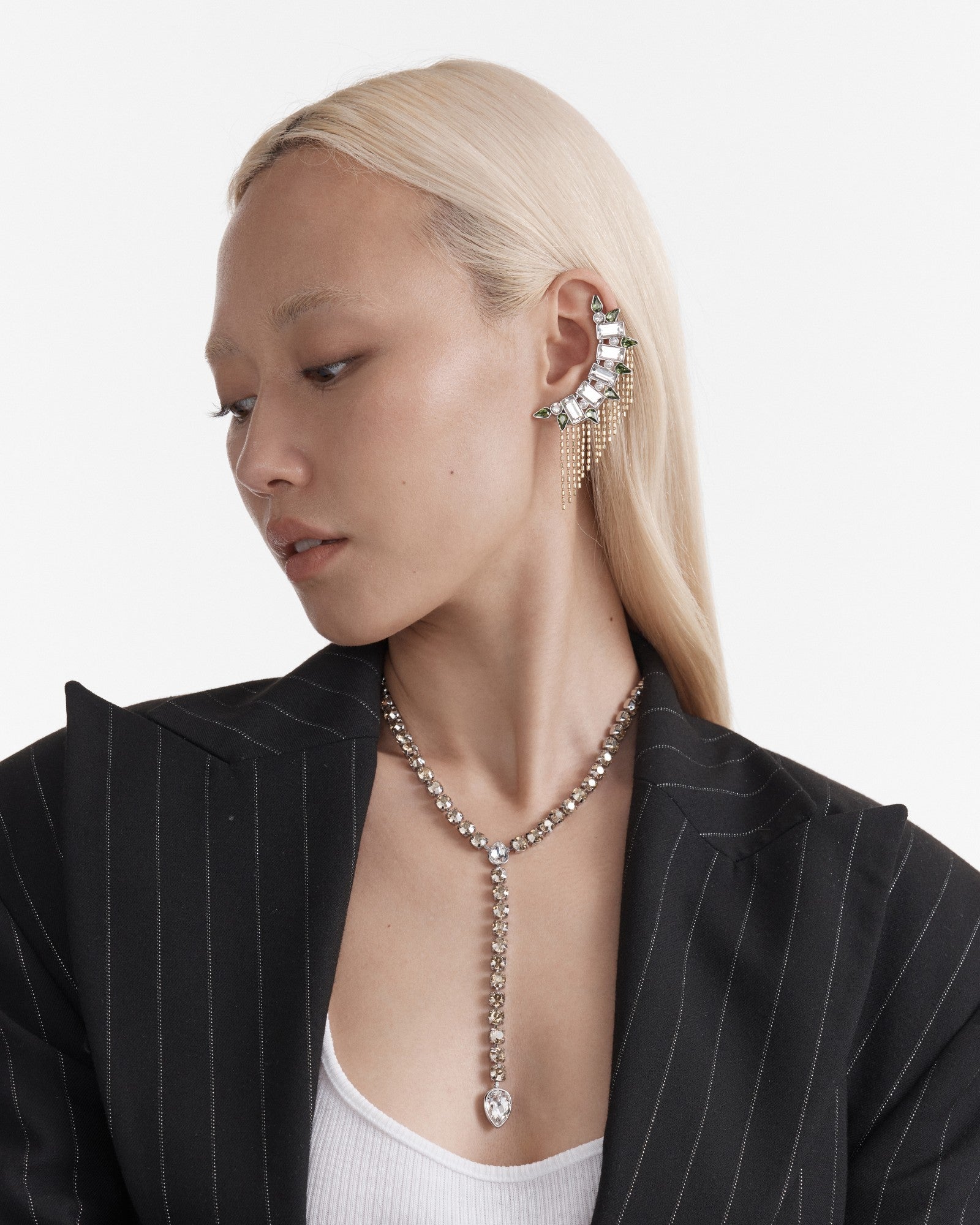 Pull Up To The Bumper Lariat Y Necklace - Gold Silver