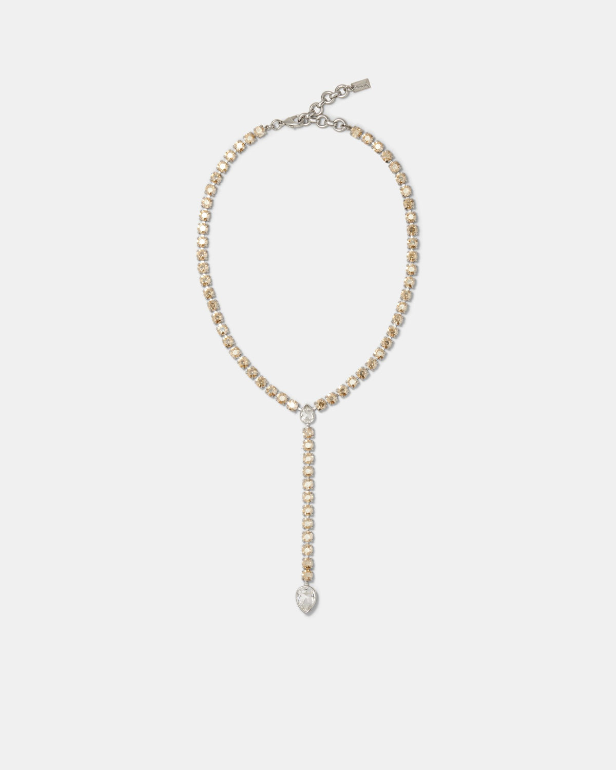 Pull Up To The Bumper Lariat Y Necklace - Gold Silver