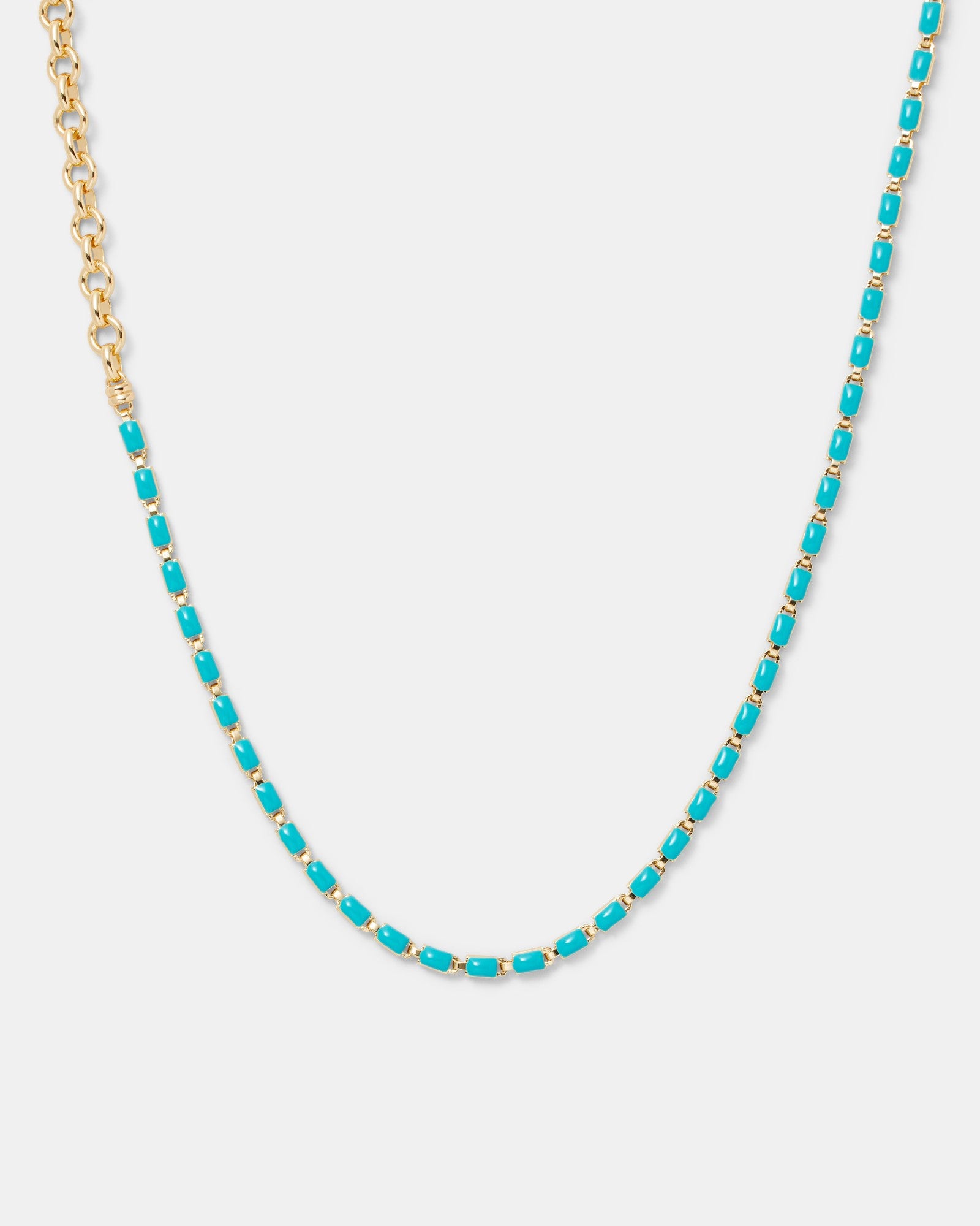 Bondi Enamel Choker Necklace - Ipanema Blue