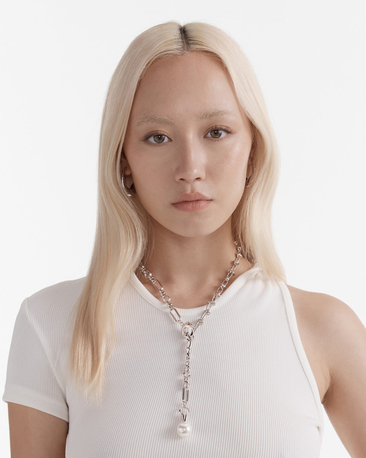 Outro Multi Wear Pearl Necklace - Silver