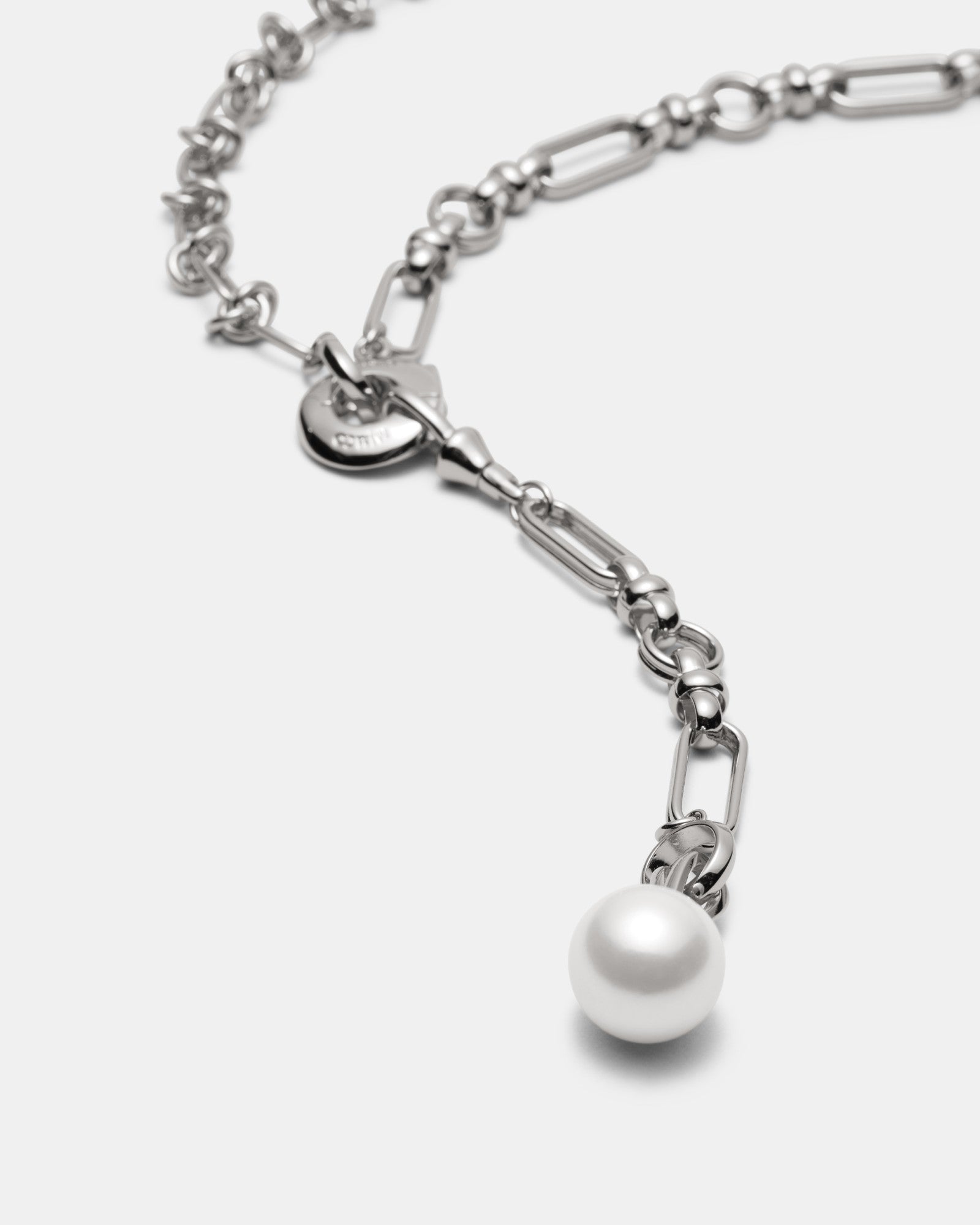 Outro Multi Wear Pearl Necklace - Silver