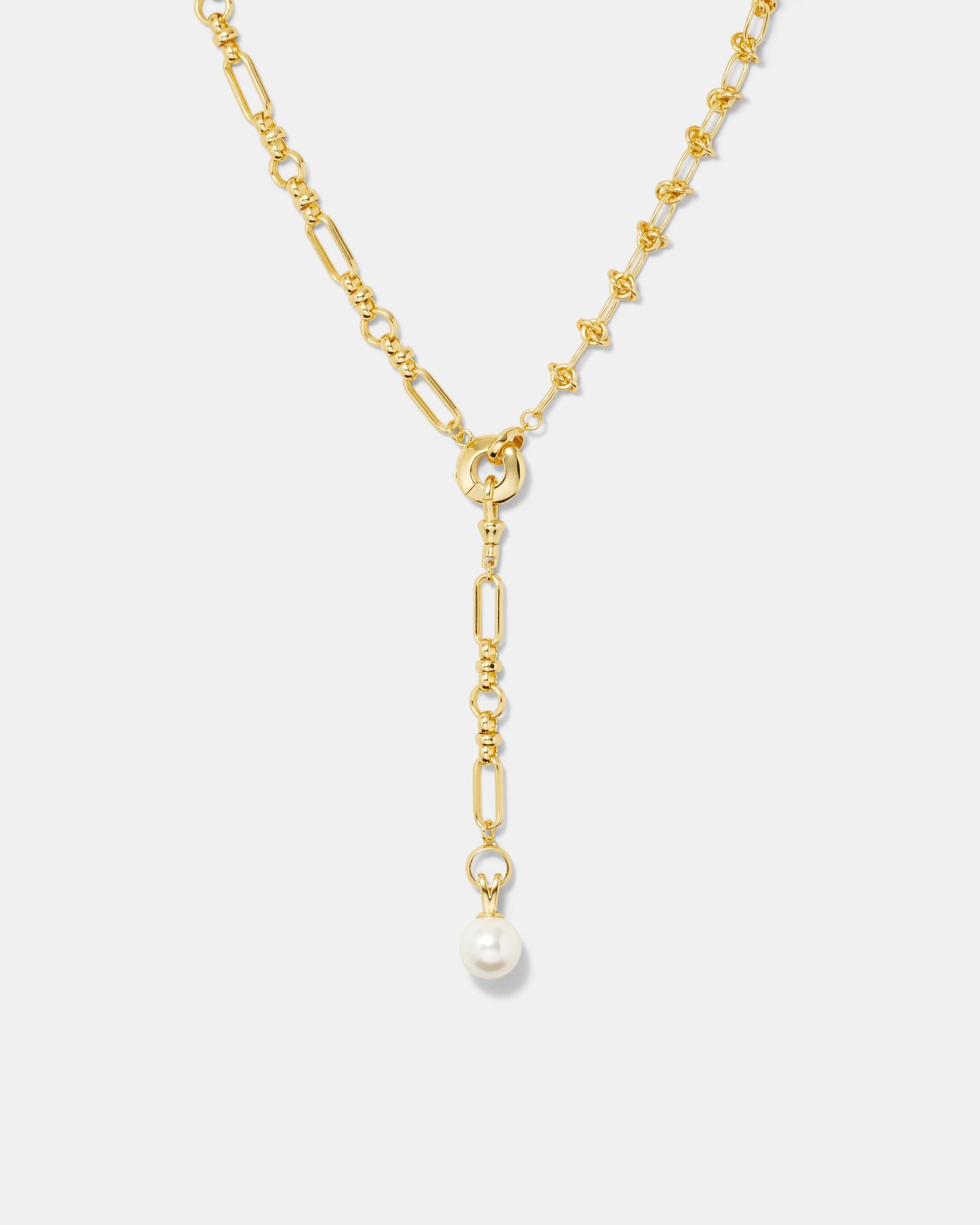 Outro Multi Wear Pearl Necklace - Gold