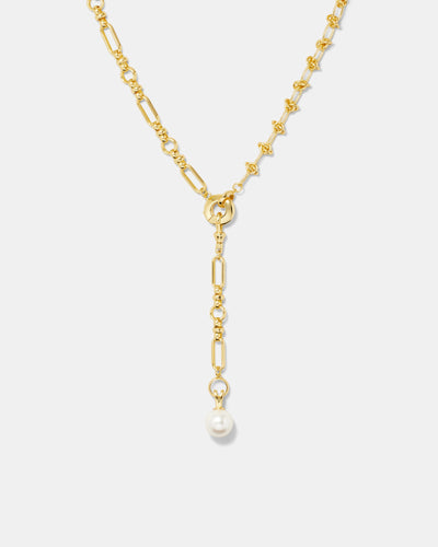 Outro Multi Wear Pearl Necklace - Gold