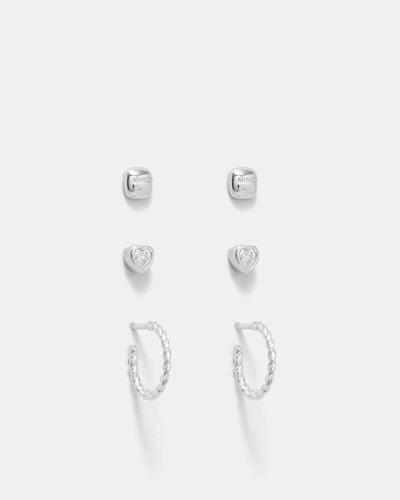 Vivacity Earrings Set - Silver