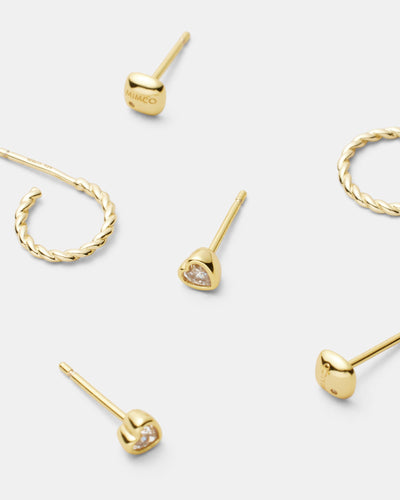 Vivacity Earrings Set - Gold