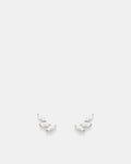 Quill Cluster Stud Earrings - Silver