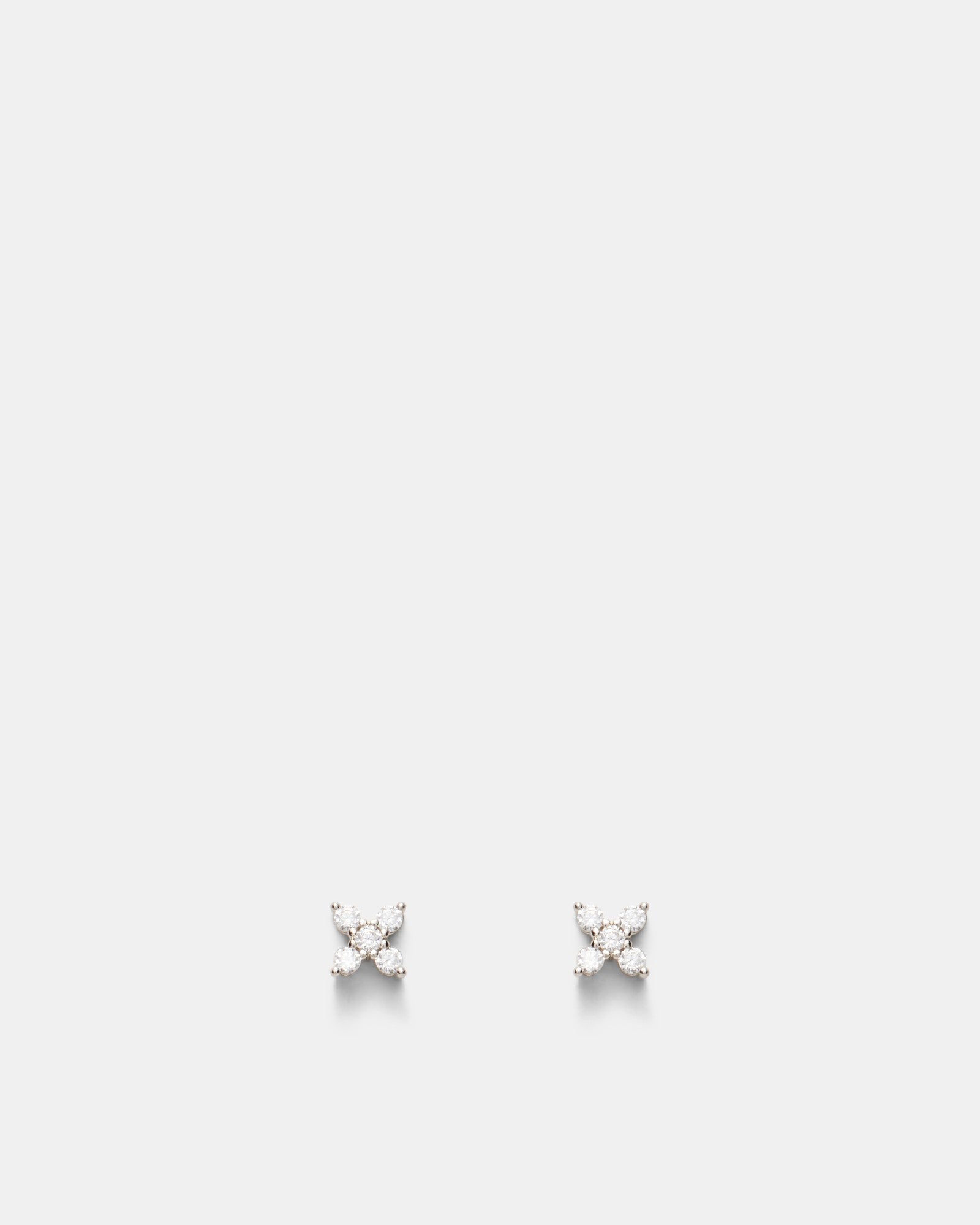 Anthos Cluster Stud Earrings - Silver