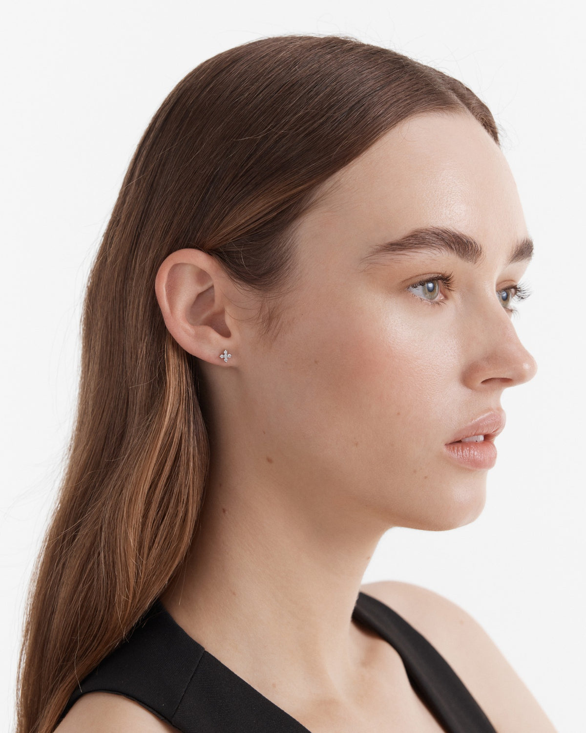 Anthos Cluster Stud Earrings - Silver