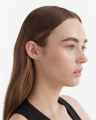 Anthos Cluster Stud Earrings - Silver