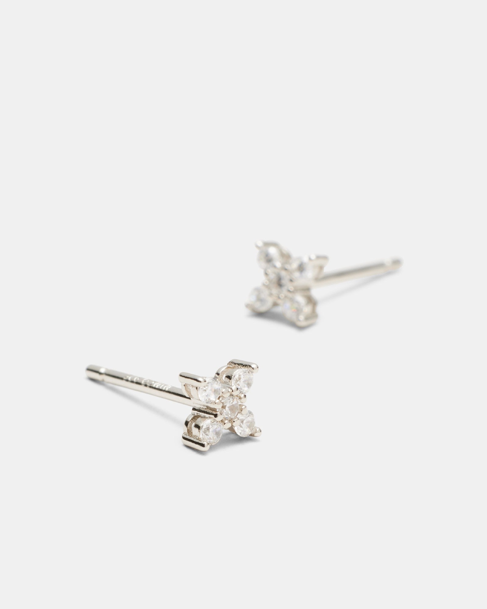 Anthos Cluster Stud Earrings - Silver