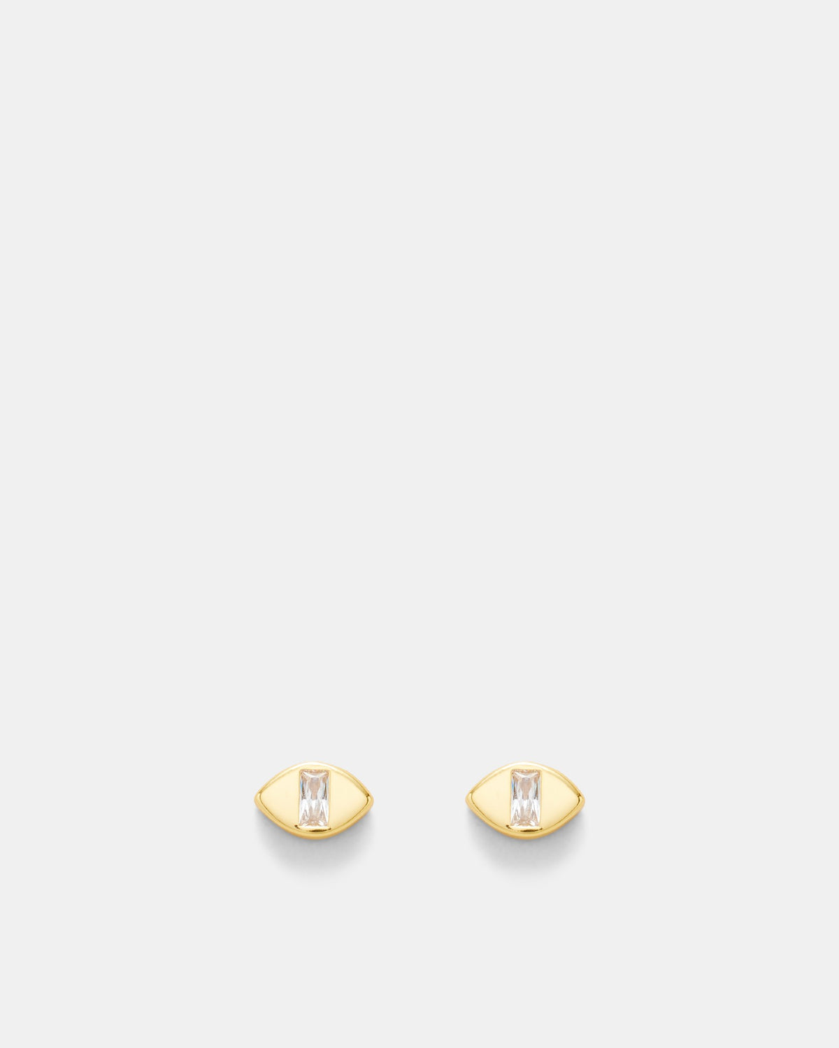Glance Stud Earrings - Gold