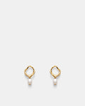 Kaia Pearl Stud Earrings - Gold