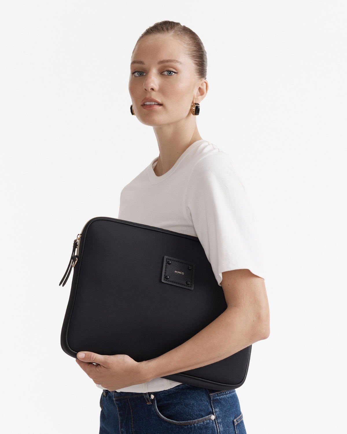 Brunswick Laptop Bag - Black Light Gold