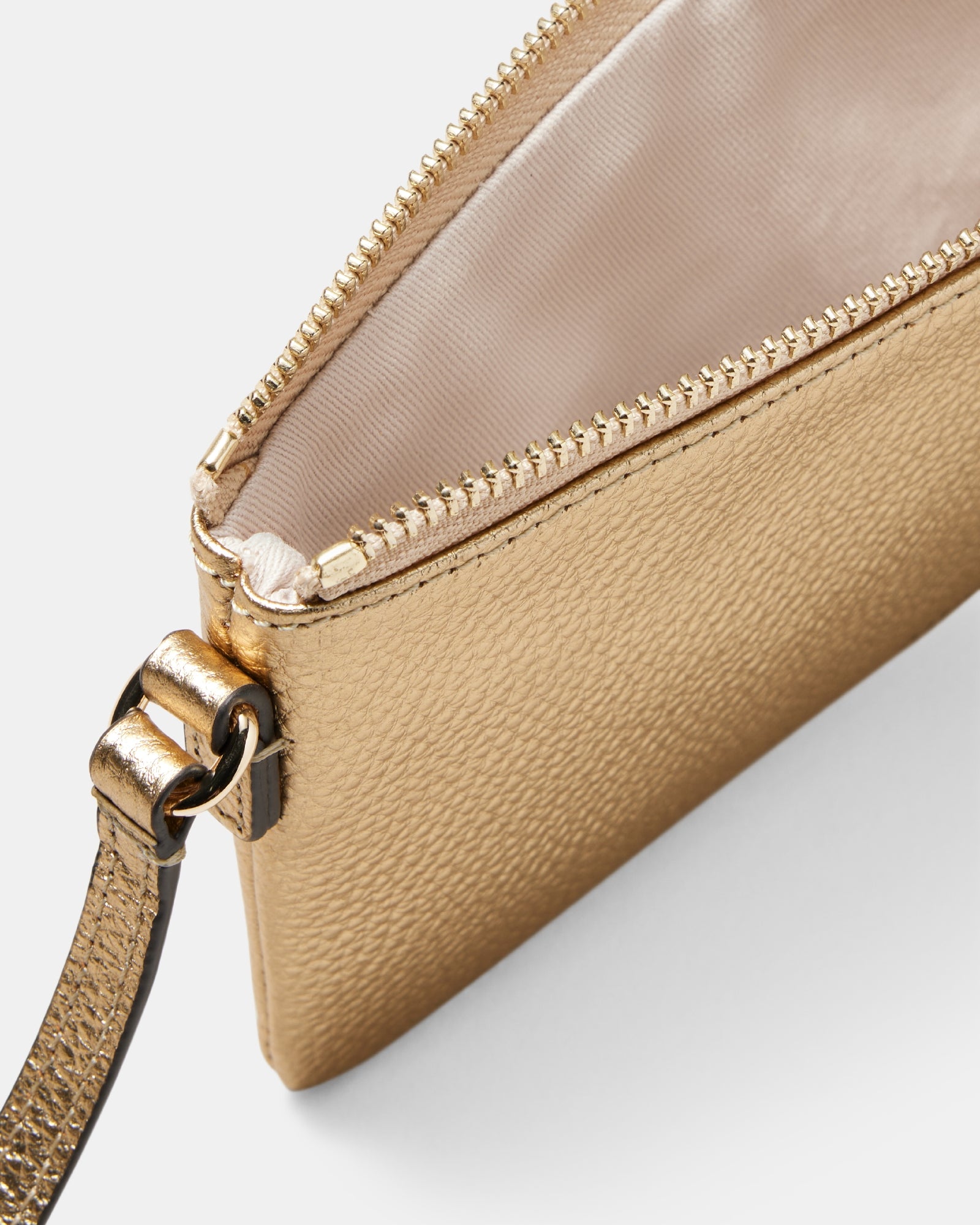 Rhiannon Pouch Crossbody Bag - Light Gold