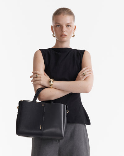Metro Mini Tote Bag - Black Brushed LG