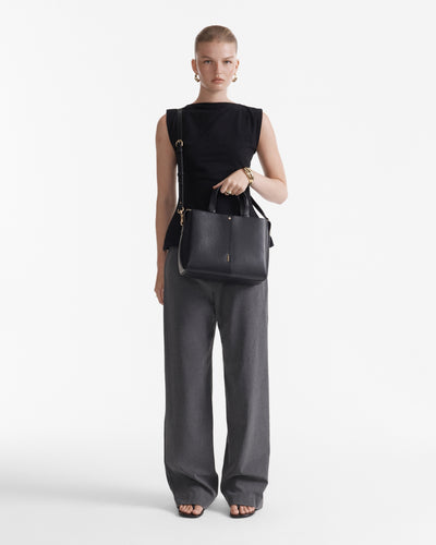 Metro Mini Tote Bag - Black Brushed LG