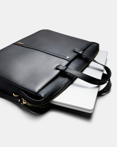 Metro Laptop Bag - Black Brushed LG